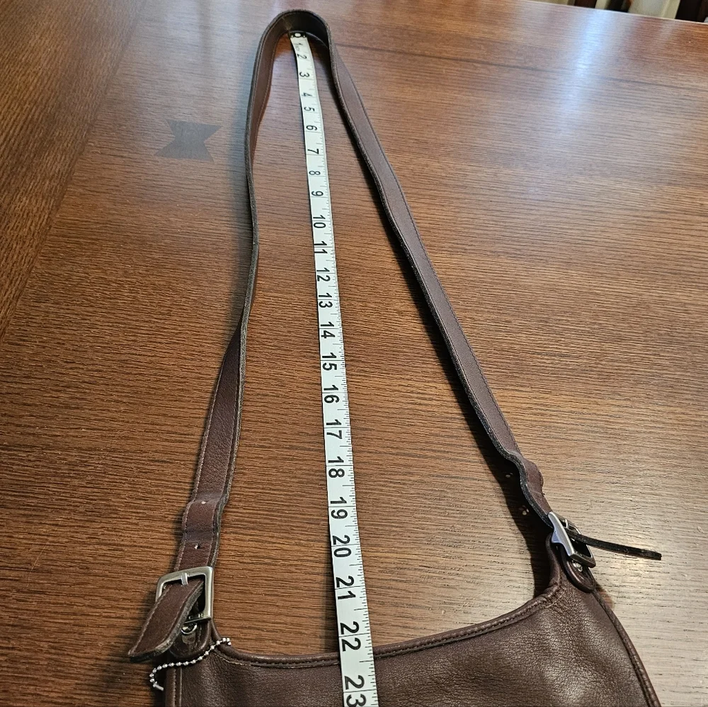 Coach Vintage Slim Hippie Flap Saddle Bag Brown 80D-9135 - Picture 10 of 14